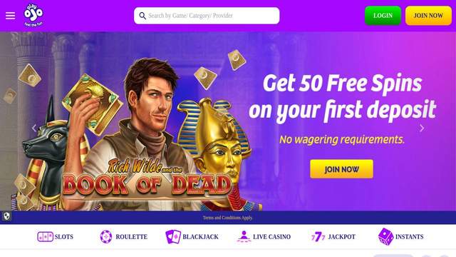 PlayOJO Casino casino screenshot